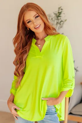 Lizzy Top in Neon Green