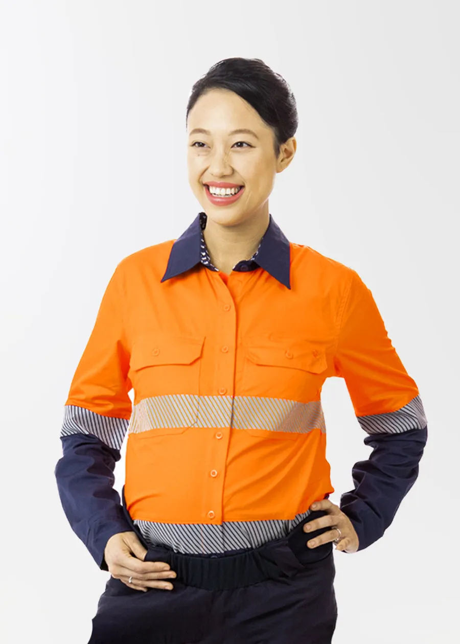 Mae hi vis maternity work shirt