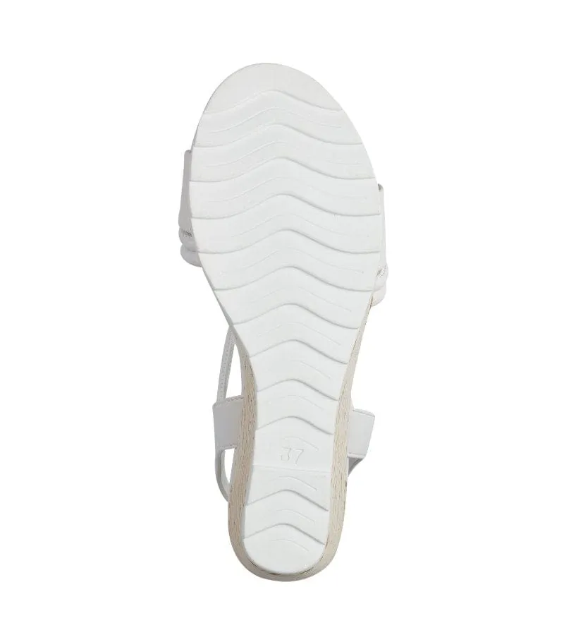 Marco Tozzi Womens White Wedge Heel Summer Sandal - 2-28349-42