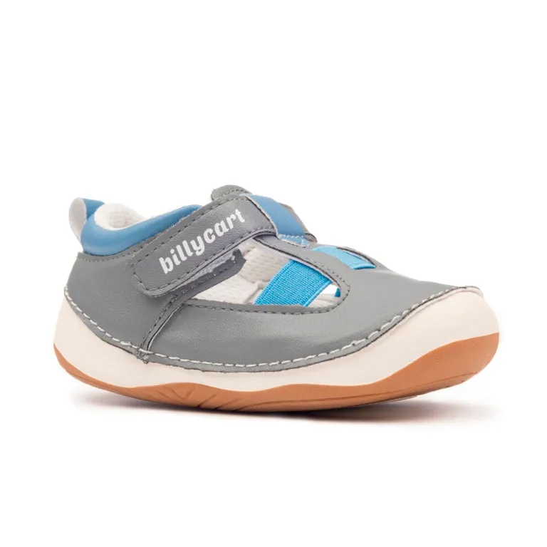 NOAH grey and blue baby and toddler boys sandals