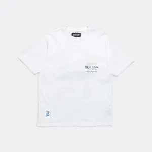 NY, NY Cotton Tee - White