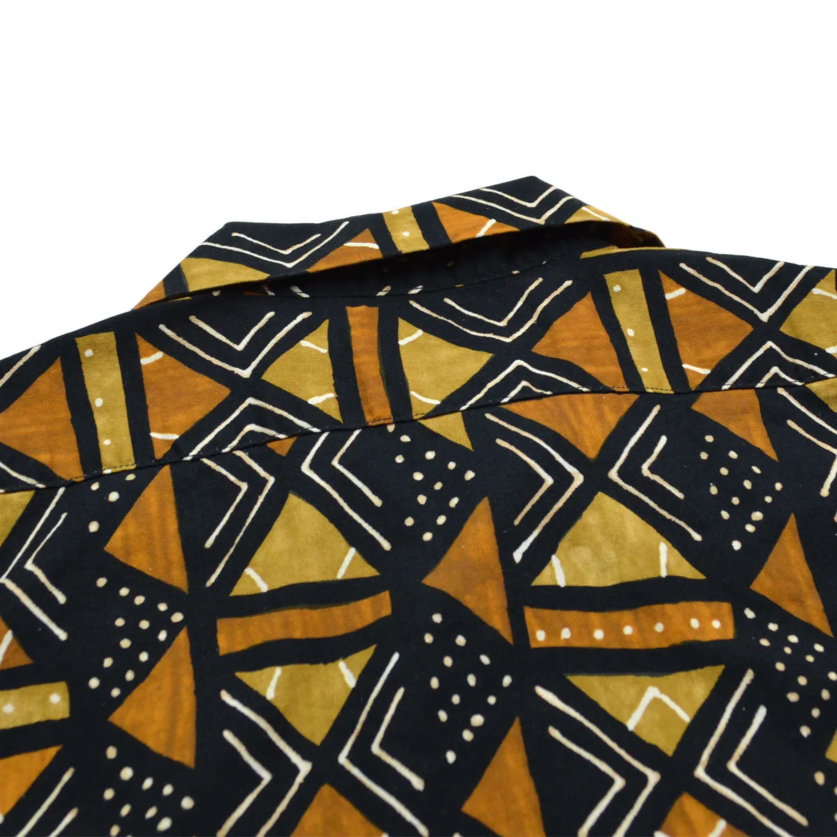 orSlow - Short Sleeve Open Collar Shirt - Africa Print