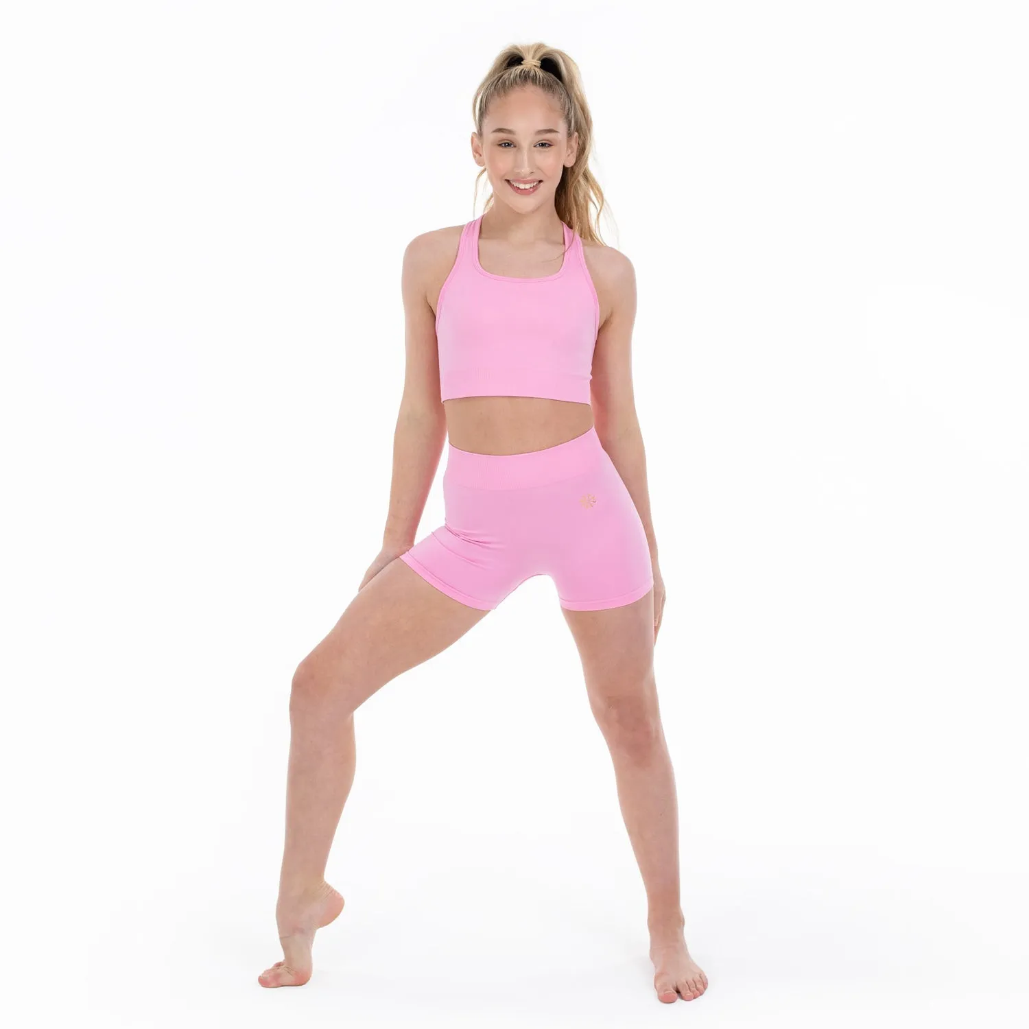 Paige: Seamless Shorts in Candy Pink