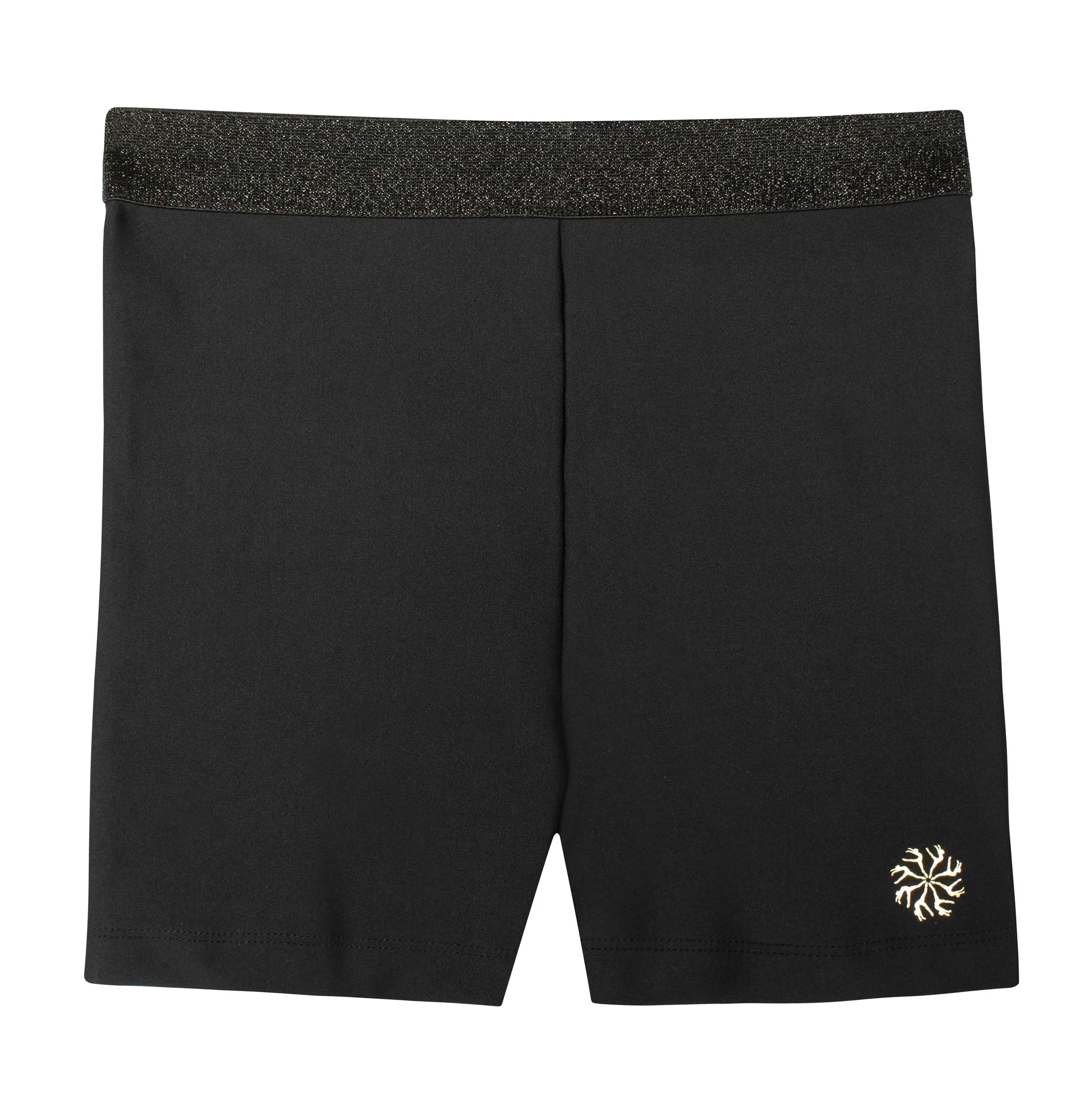 Patricia: Mid Length Bike Short in Black