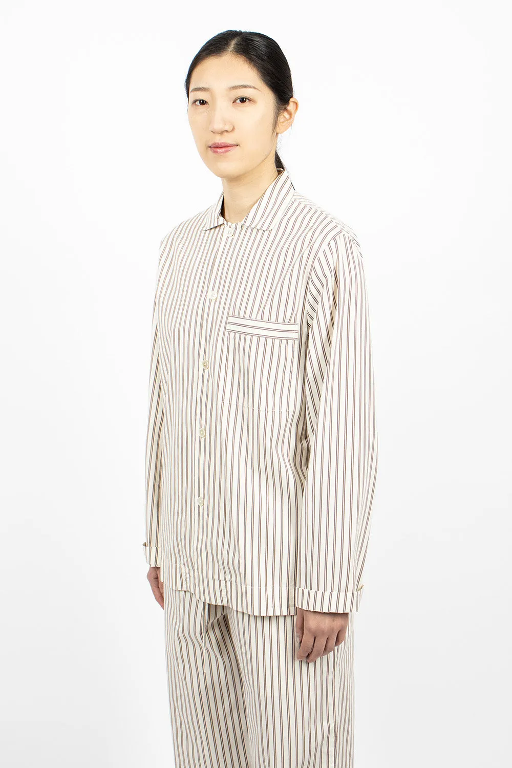 Poplin Pyjama Shirt Hopper Stripes