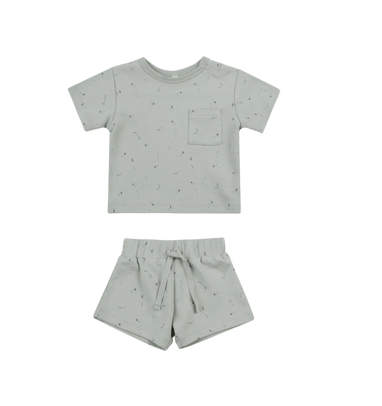 Quincy Mae - Constellations Boxy Pocket Tee   Short Set