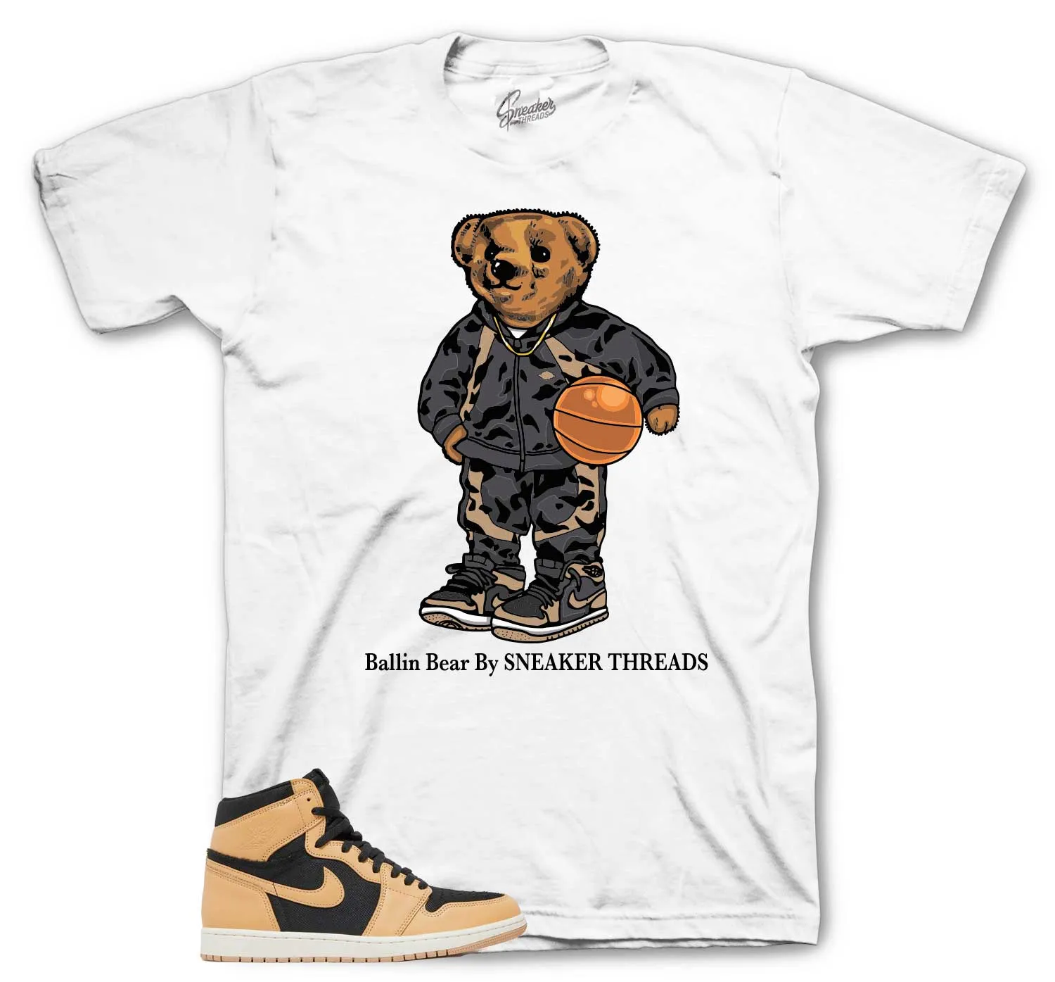 Retro 1 Heirloom AJ1 Bear Shirt