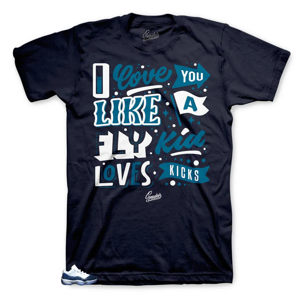 Retro 11 Blue Snakeskin Loves Kicks Shirts