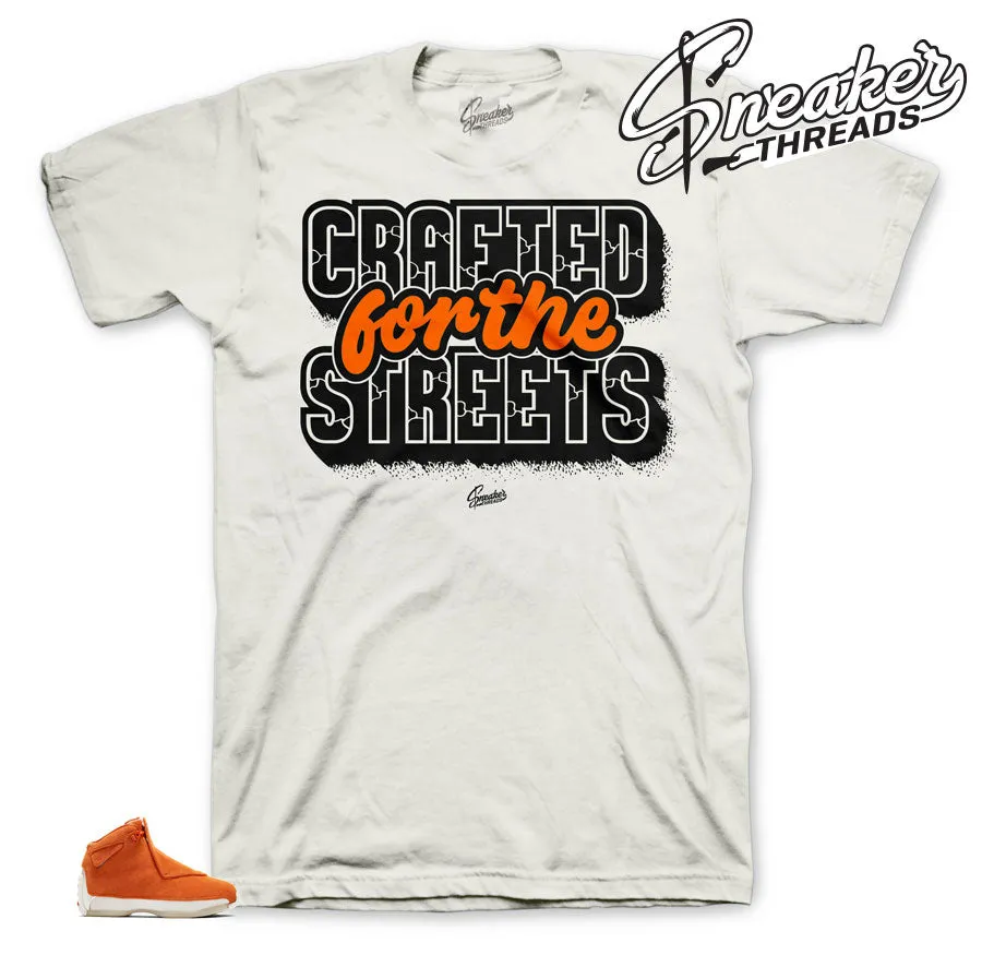 Retro 18 Orange Suede Crafted Shirt