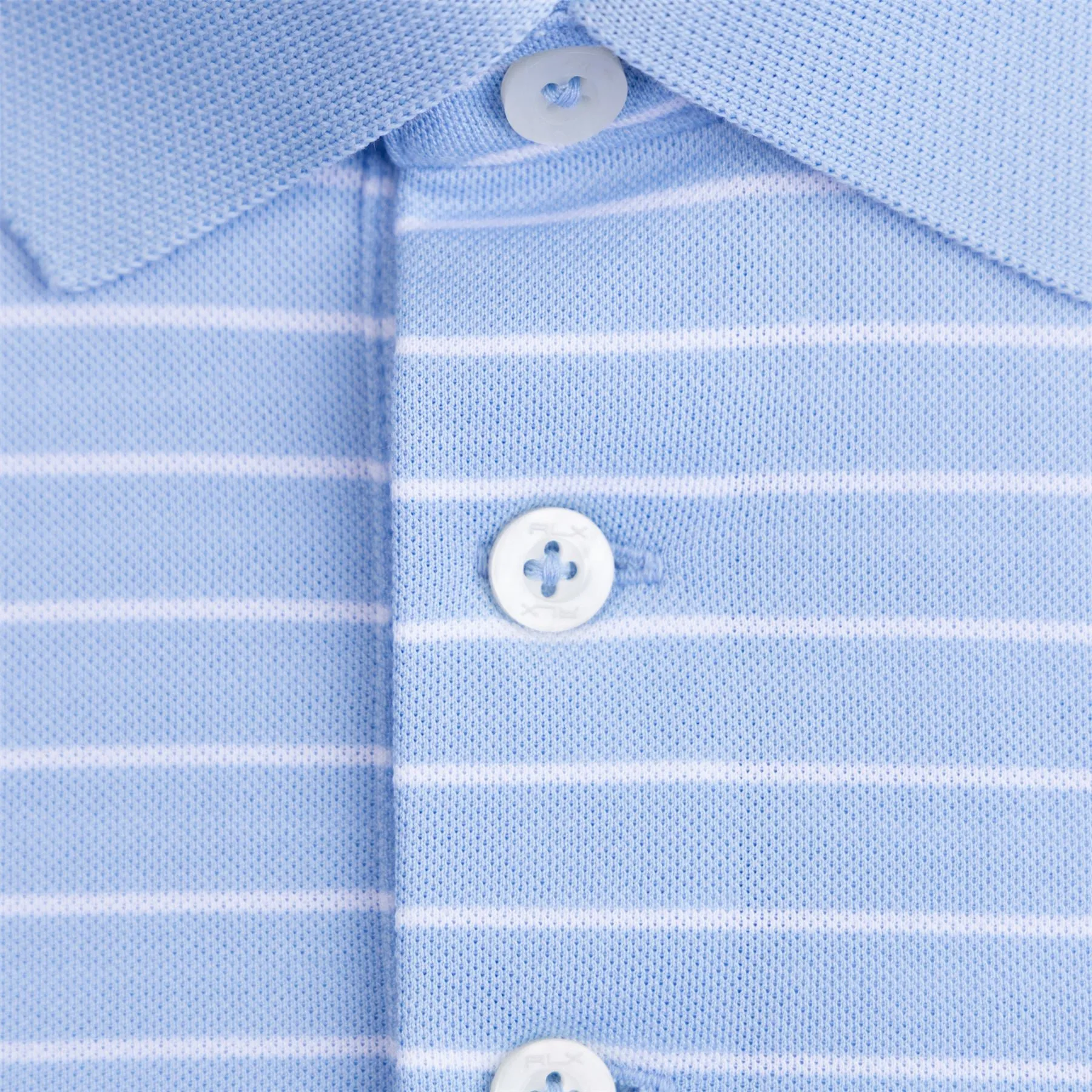 RLX Tailored Fit Tour Pique Stripe Polo Blue/White - SS24