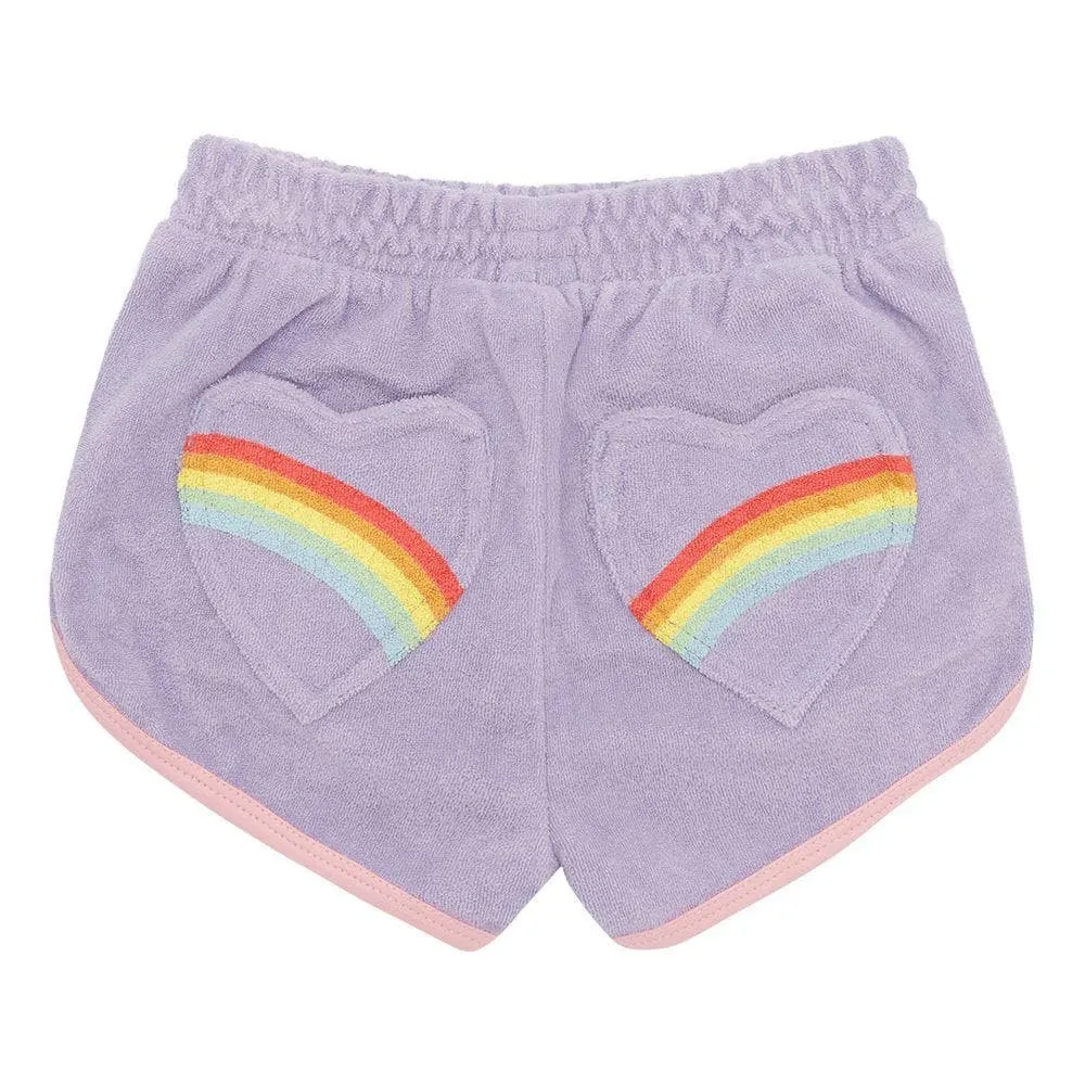 ROCK YOUR KID - HEART YOU LAVENDER SHORTS