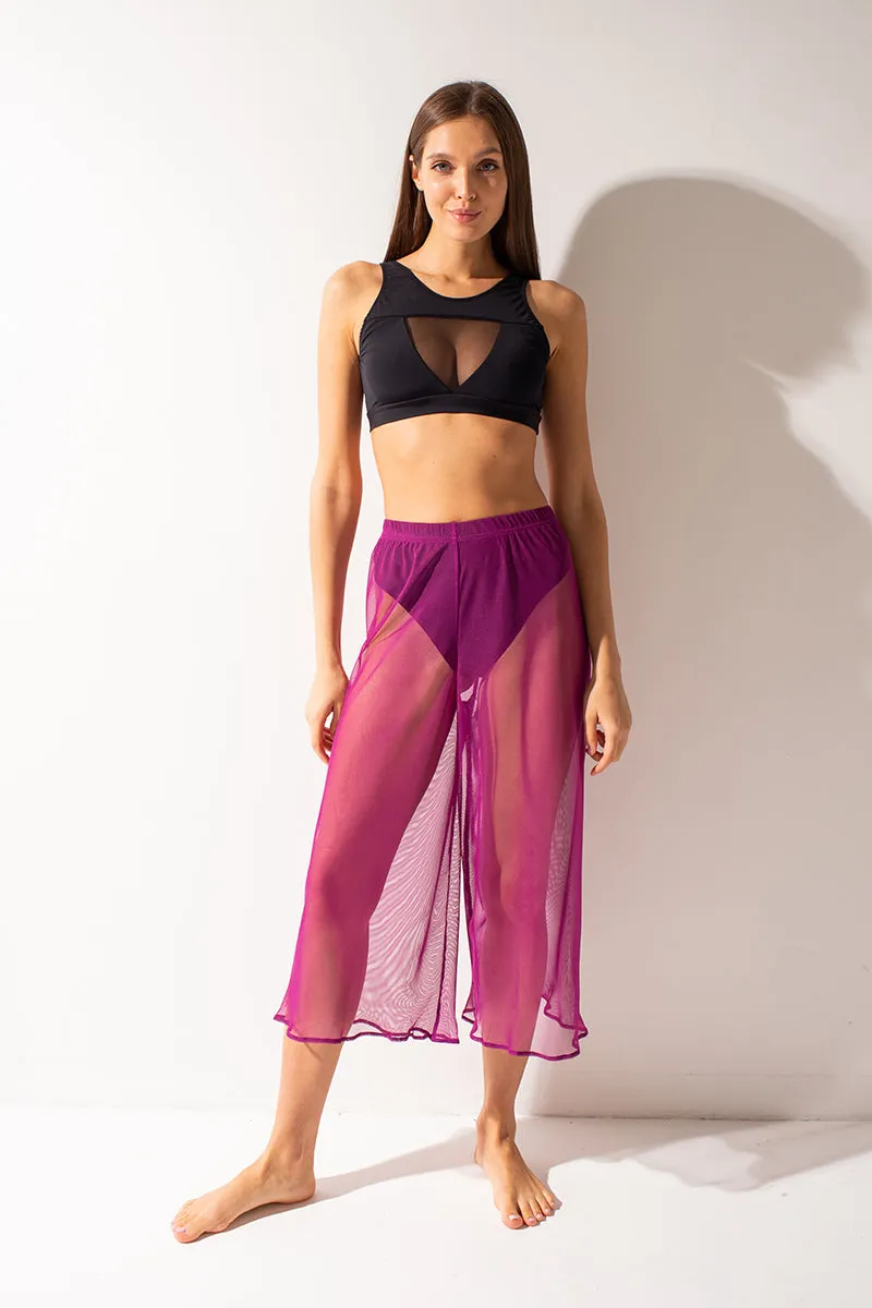 Shark Polewear Setka Mesh Flow Pants - Plum