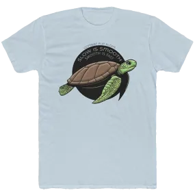 Slow Is Smooth, Smooth Is Fast Men's Cotton Crew Tee