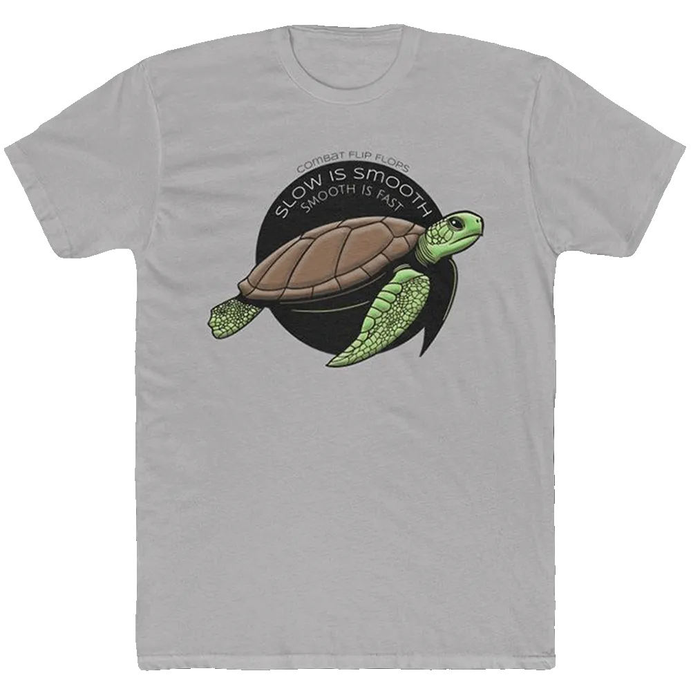 Slow Is Smooth, Smooth Is Fast Men's Cotton Crew Tee