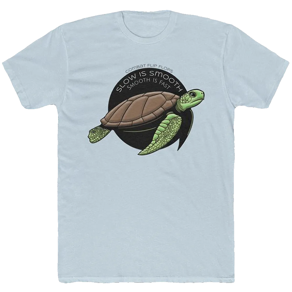 Slow Is Smooth, Smooth Is Fast Men's Cotton Crew Tee