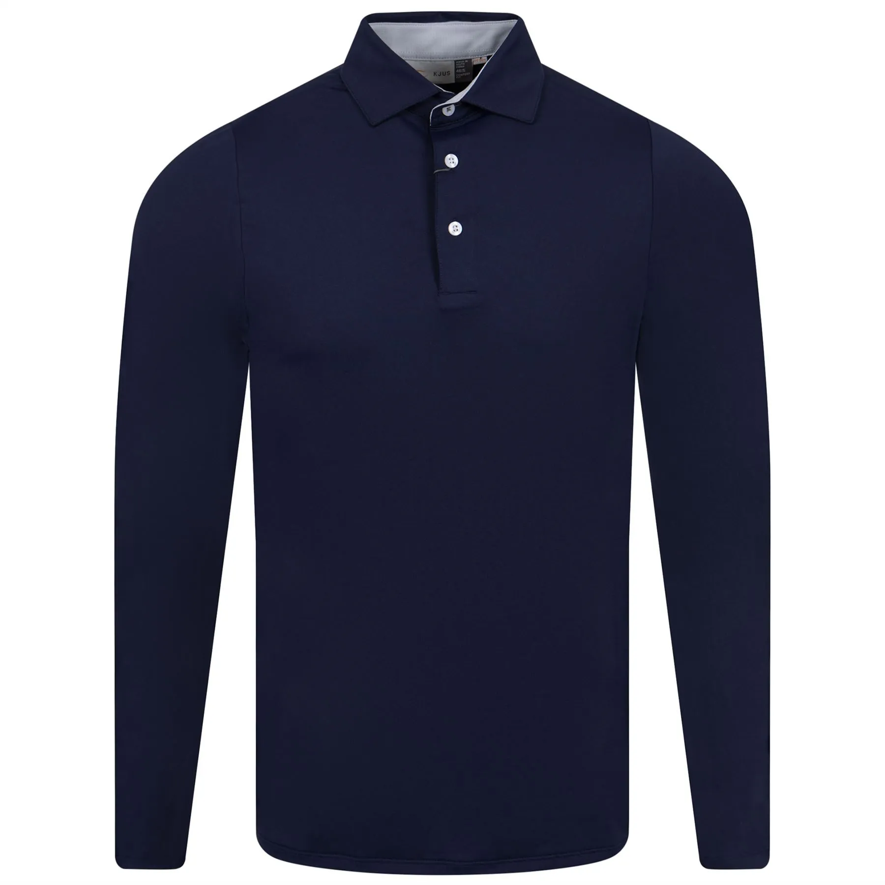 Soren Solid LS Comfort Fit Polo Atlanta Blue - 2024