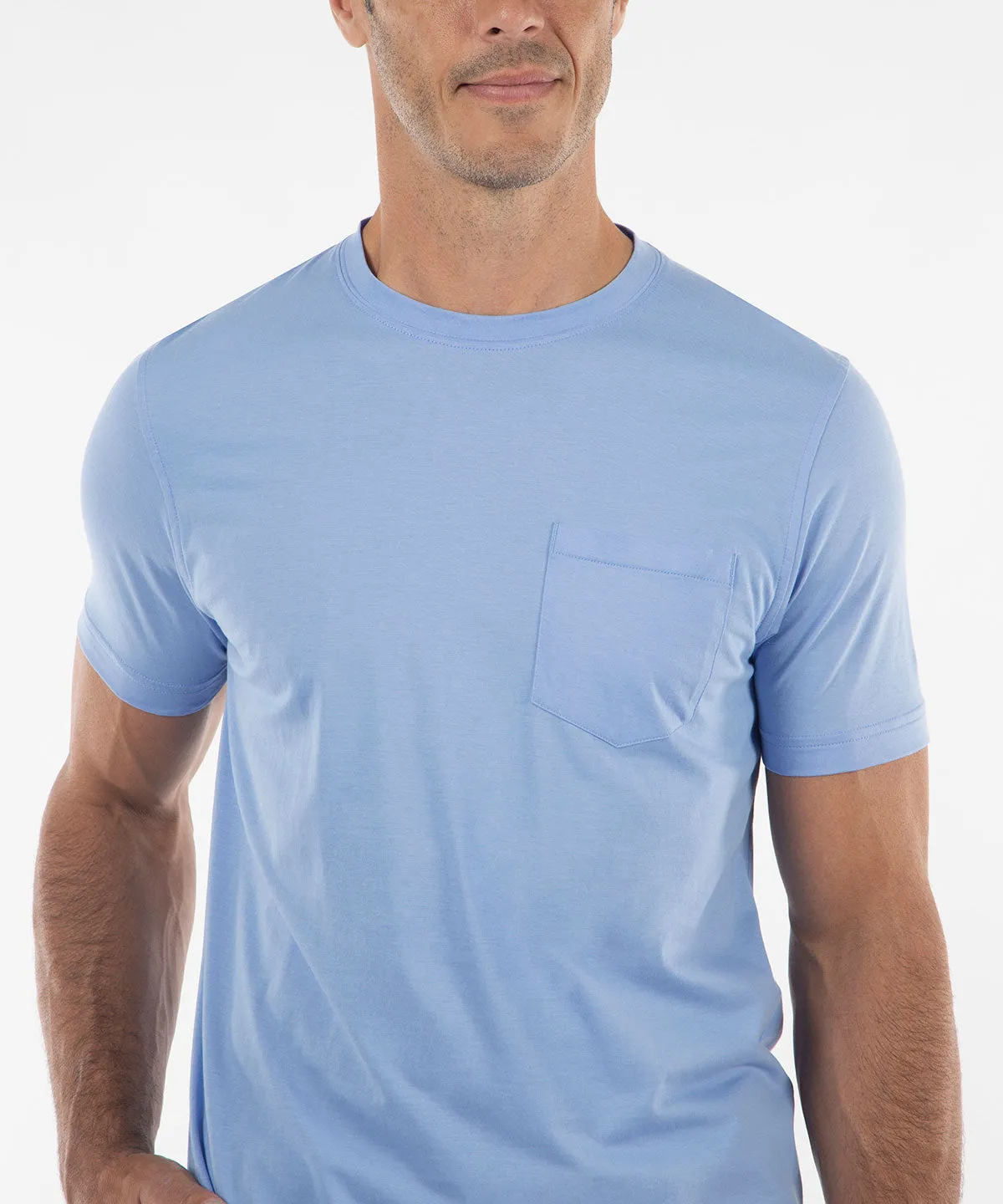 Ultra-Light Peruvian Cotton Short-Sleeve Crew Neck Tee