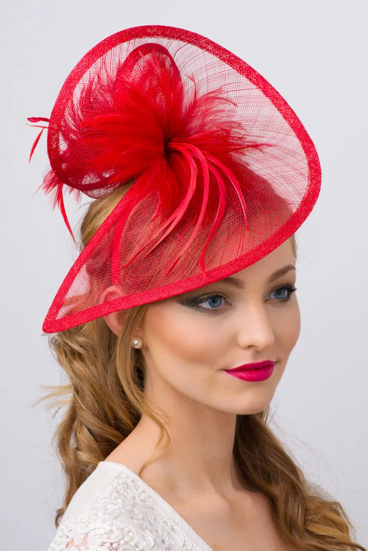 Victoria Fascinator - Red